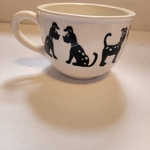 Ceramiche. Made in Italy coffee cup dog themed